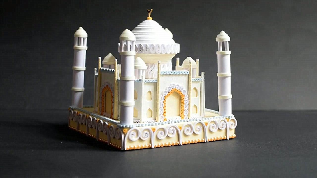 diy手工教程,城堡模型的制作方法(步骤2-1)