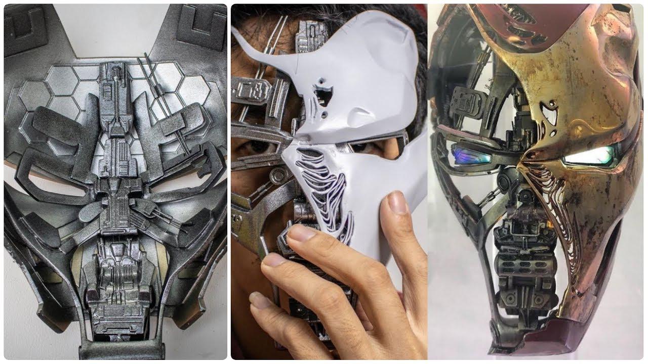 牛人打造真正的钢铁侠面具太酷了