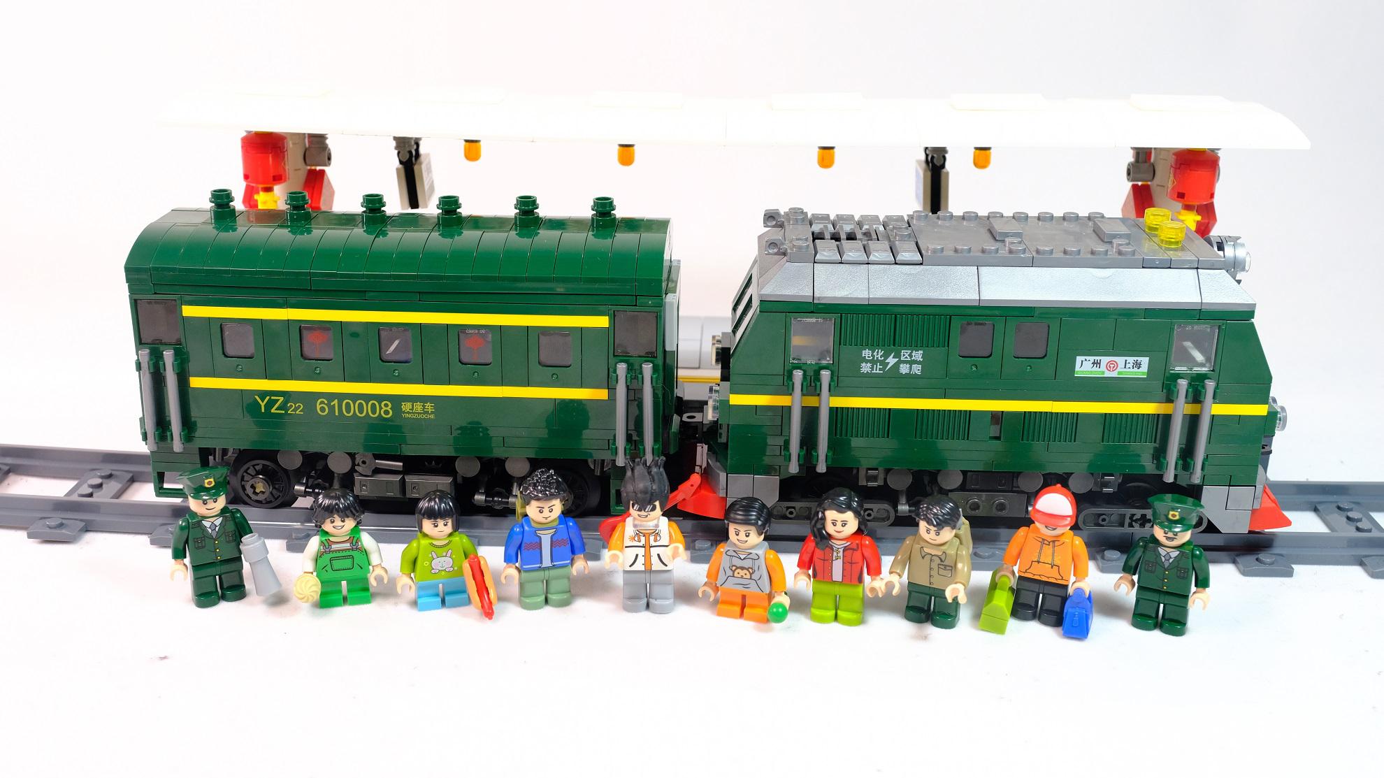 用积木激活你的春运记忆:潘洛斯积木610008忆乡,还有绿皮火车