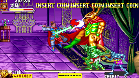 街机西游释厄传 这个关卡有三个老怪守关第一个就是这个鹿大仙