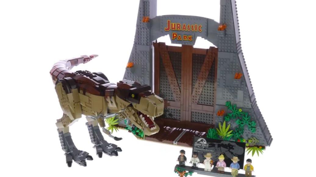 乐高《侏罗纪公园》暴走霸王龙速拼视频
