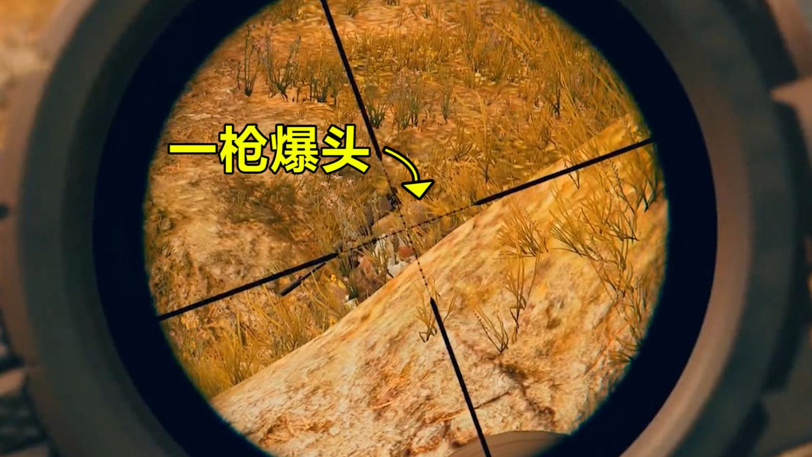 绝地求生:玩家手持狙击神器"枪枪爆头"
