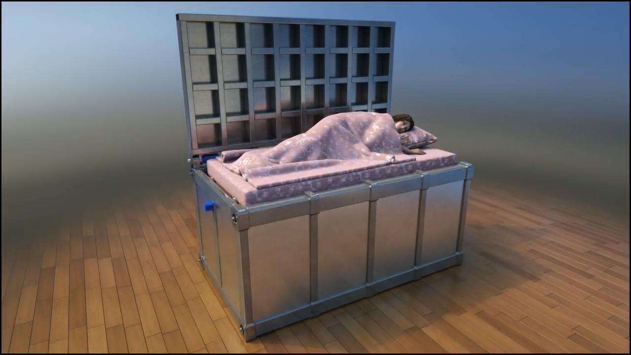 俄罗斯发明防震床能防8级地震房塌了也没事