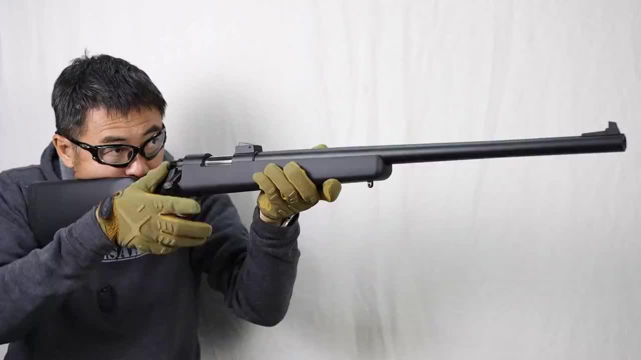 日本玩具版VSR-10栓动步枪，采用BB弹供弹，靶场射击测试_新浪新闻