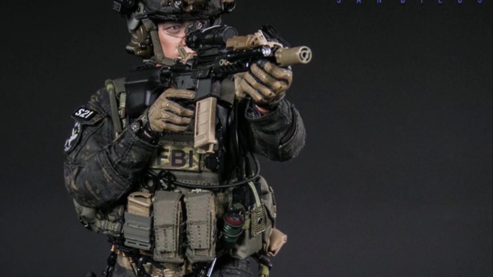 美国fbi特警模型,装备精良先进,不愧是swat反恐战术小组!