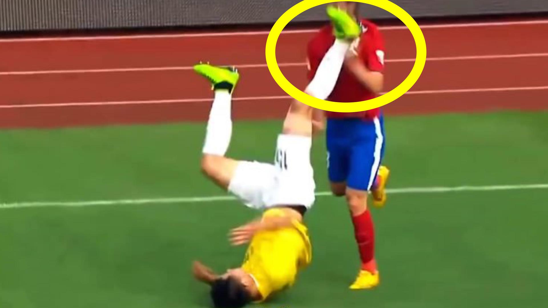 绿茵场上触目惊心的暴力犯规,这种行为就该逐出足坛