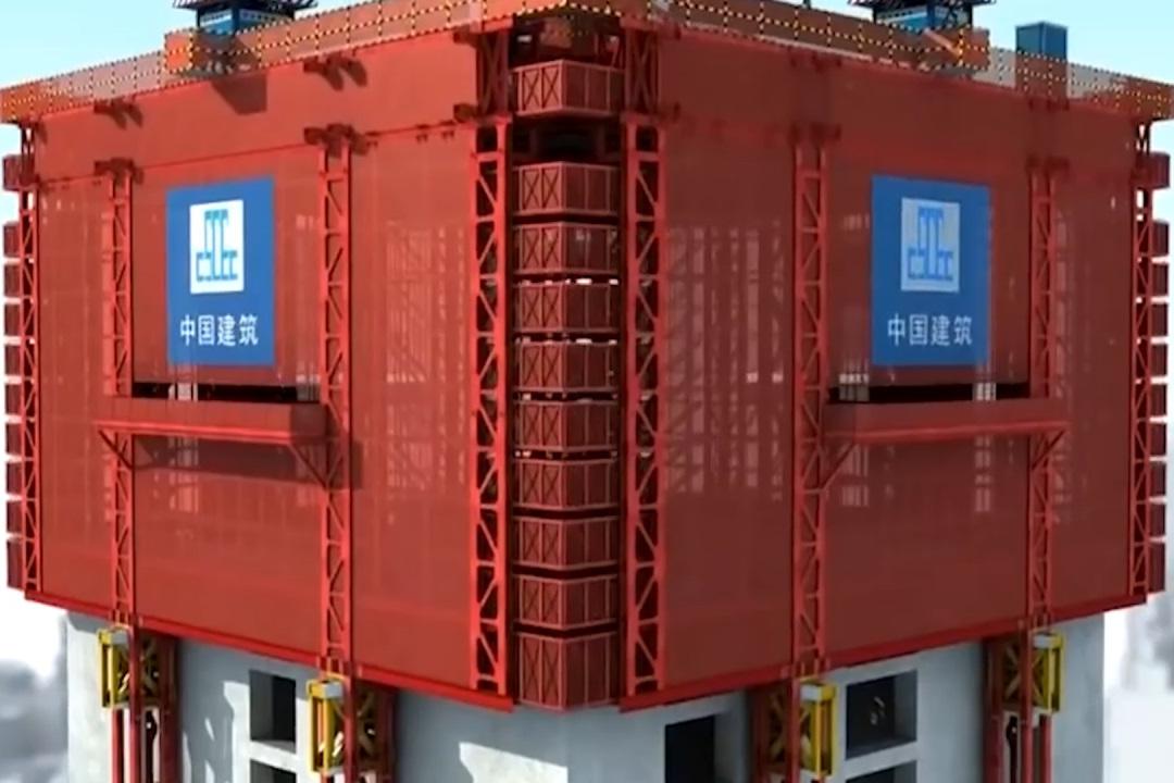 厉害了我的国,中国首创空中造楼机,总体的重量达到4000吨|重量|高楼|速度|钩爪|全世界_新浪新闻