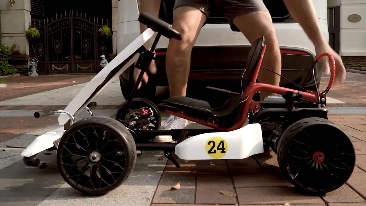 有这平衡车改装套件让平衡车秒变卡丁车大人小孩都玩嗨了