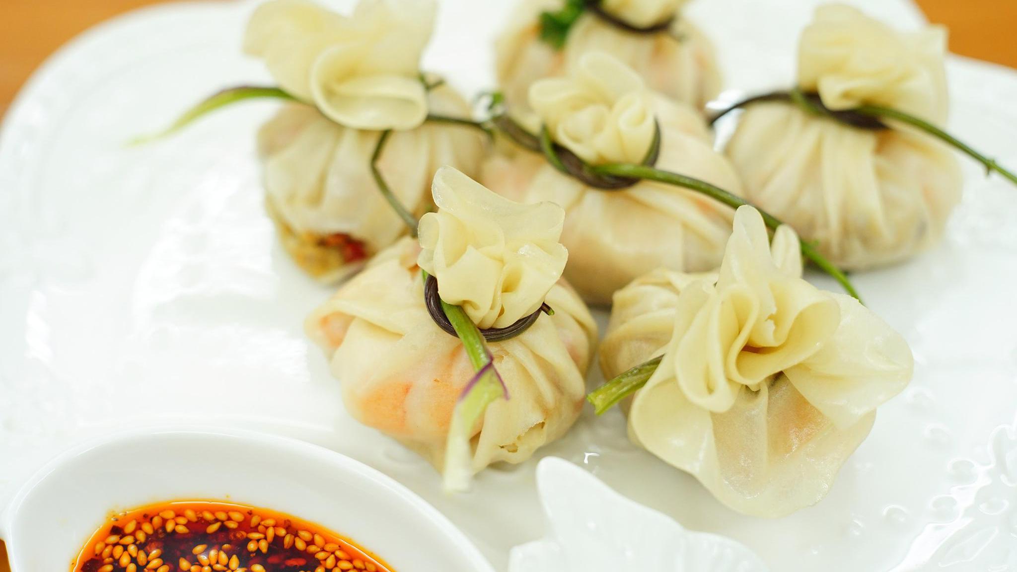 十二道年味:饺子皮的创意吃法,寓意满满的四喜福袋宴客很应节