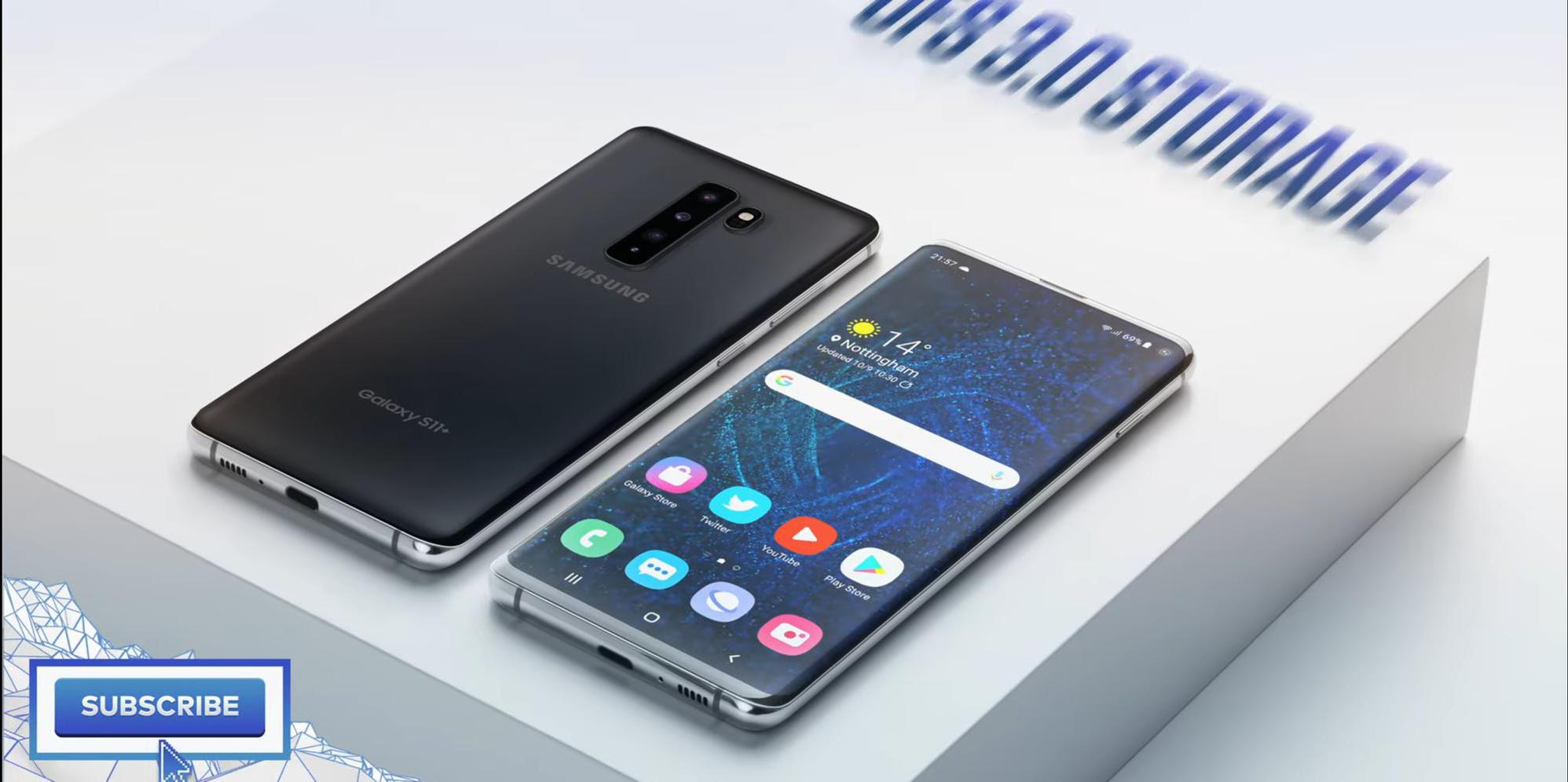 三星galaxy s11 外观实锤:6400万后置四摄!note10再等等?