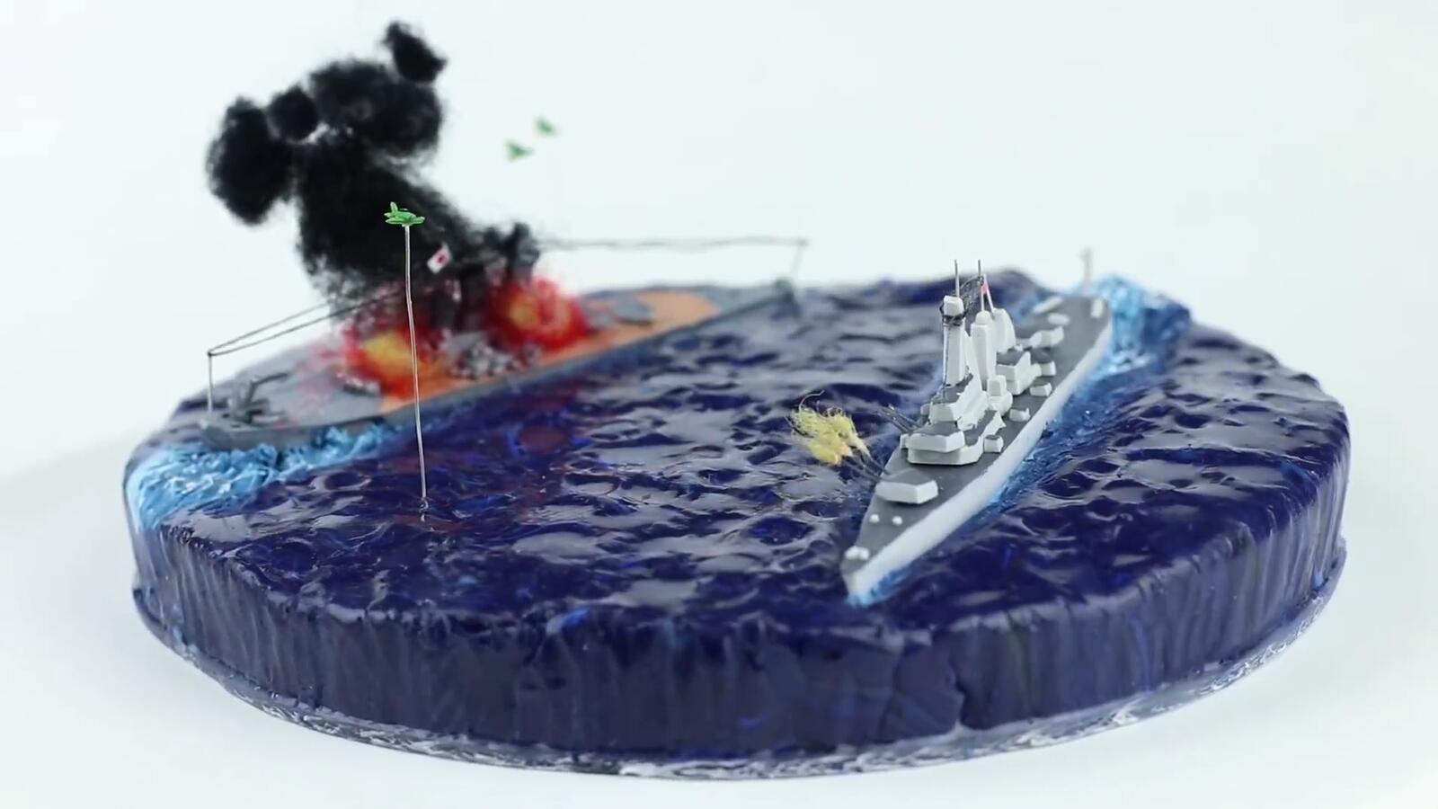 蒙大拿号对战大和号模型,天上的战机也太萌了!