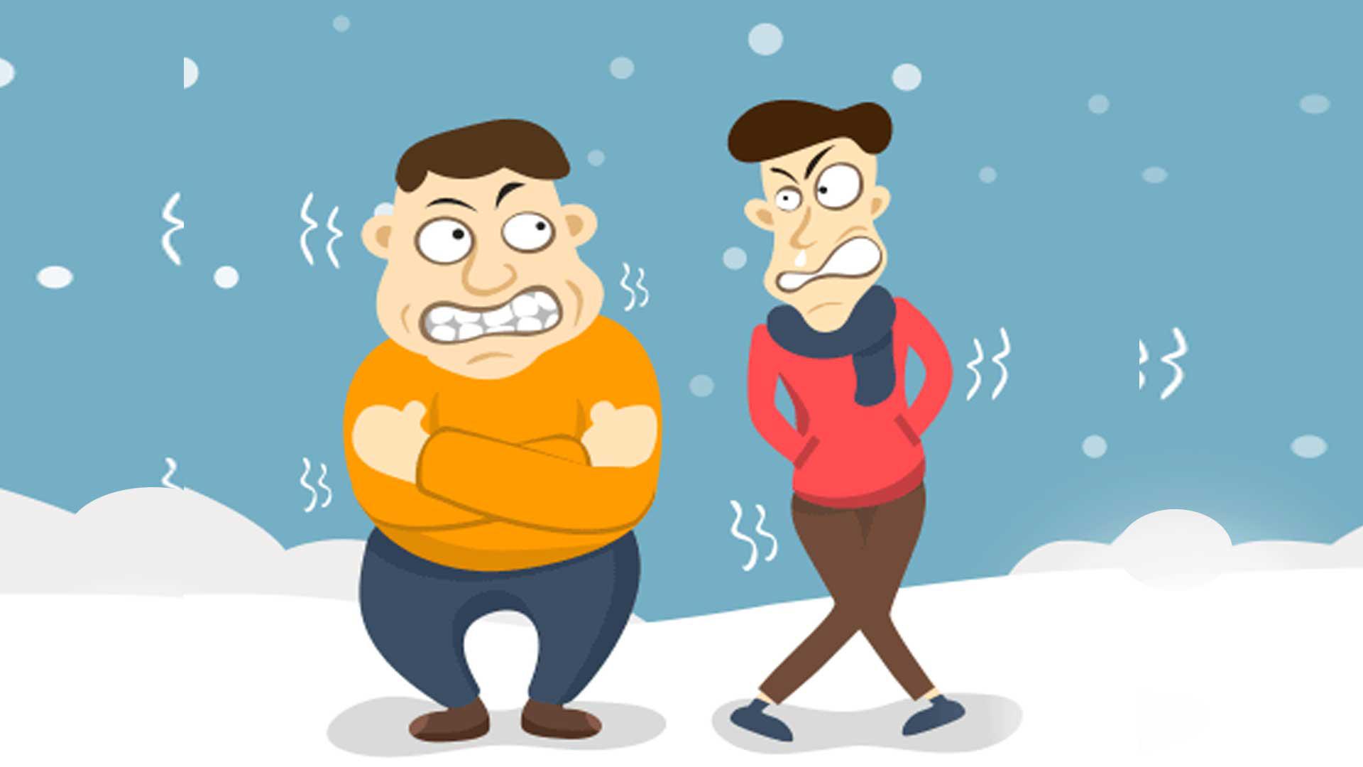 老外脑洞测试:在零度的环境中,胖子和瘦子到底谁更耐冻呢?