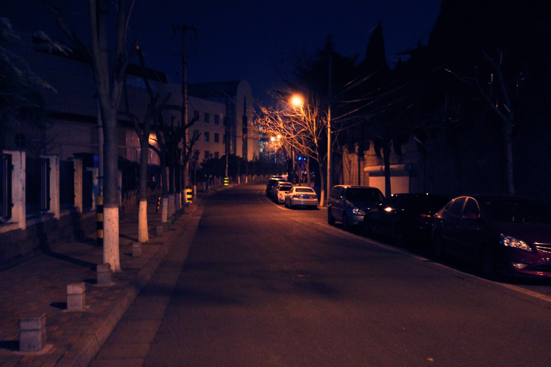 冬日之夜 静静的街