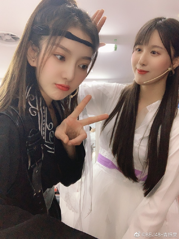 偶像女团bej48青钰雯美少女晒古装写真美照