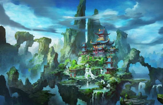 插图:东方游戏场景最大特点是古建筑,图1出自守夜人