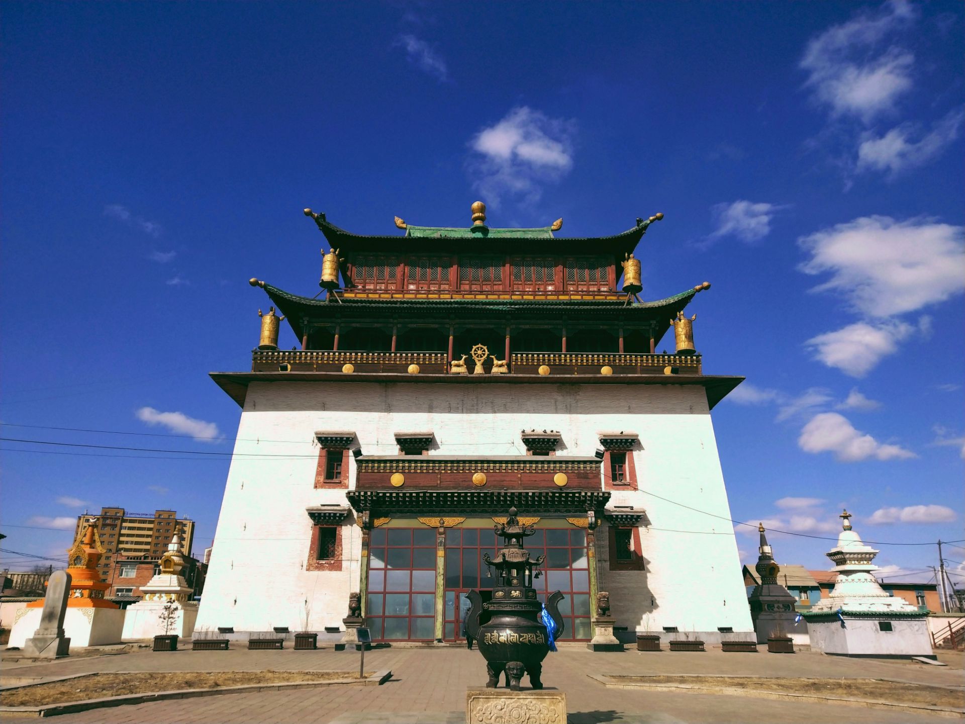 东亚蒙古国乌兰巴托甘丹寺