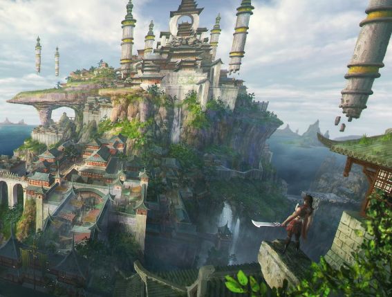 古风:一组东方游戏建筑图片,张张如天上人间般美