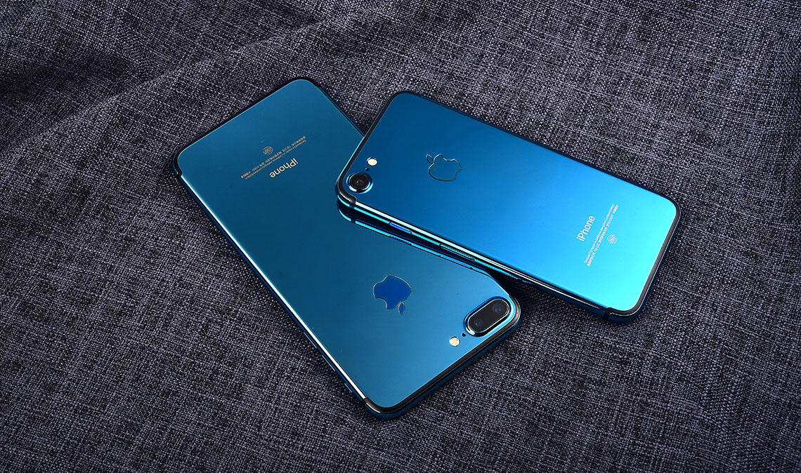 匠臻定制深空蓝定制版iphone7系列图赏