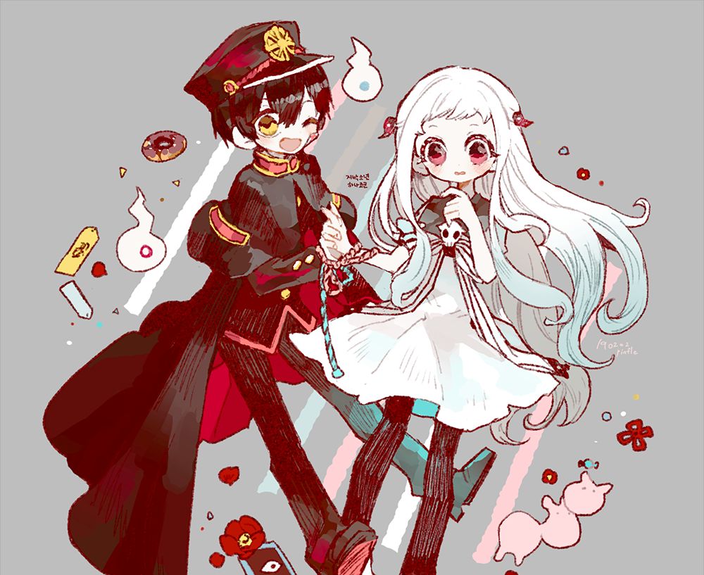 高清动漫美图壁纸桌面情侣头像 地缚少年花子君 来源p站