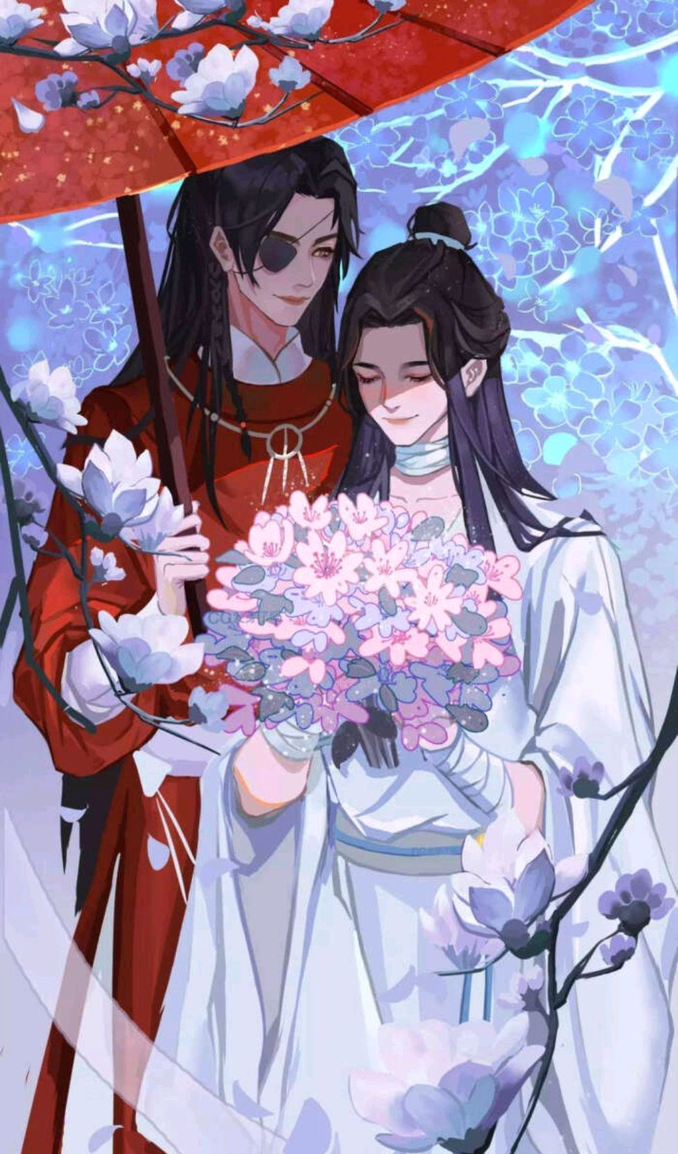 《天官赐福》花城谢怜壁纸,一天换一张,你最喜欢哪一张?