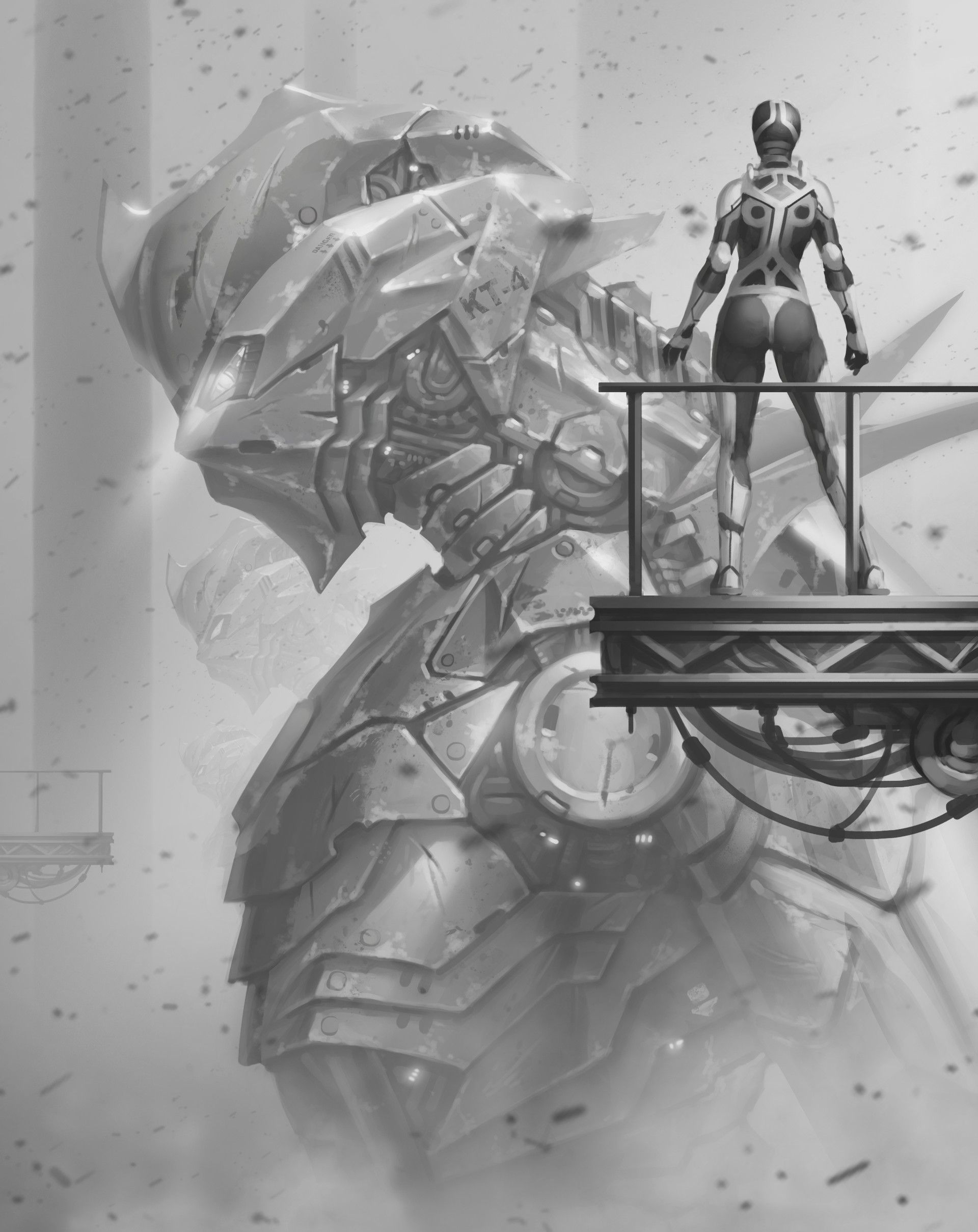 相当棒的一组机械机甲类插画作品欣赏!造型帅气科幻感十足