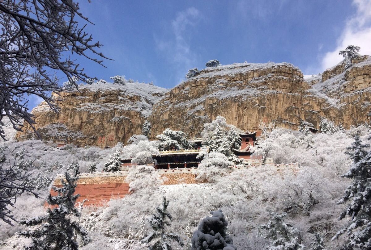 山西省 大同市 浑源县 北岳恒山 雪景_高清图集_新浪网