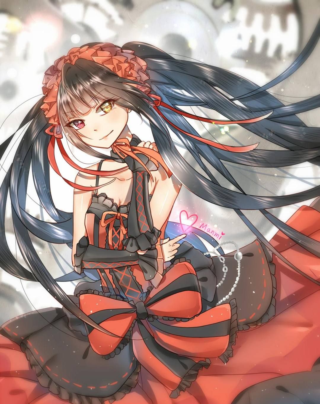 千金难买女神笑欢颜时崎狂三微微一笑就能够治愈所有的伤痕