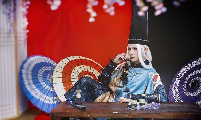 黄靖翔cos的阴阳师安倍晴明只能这么像了