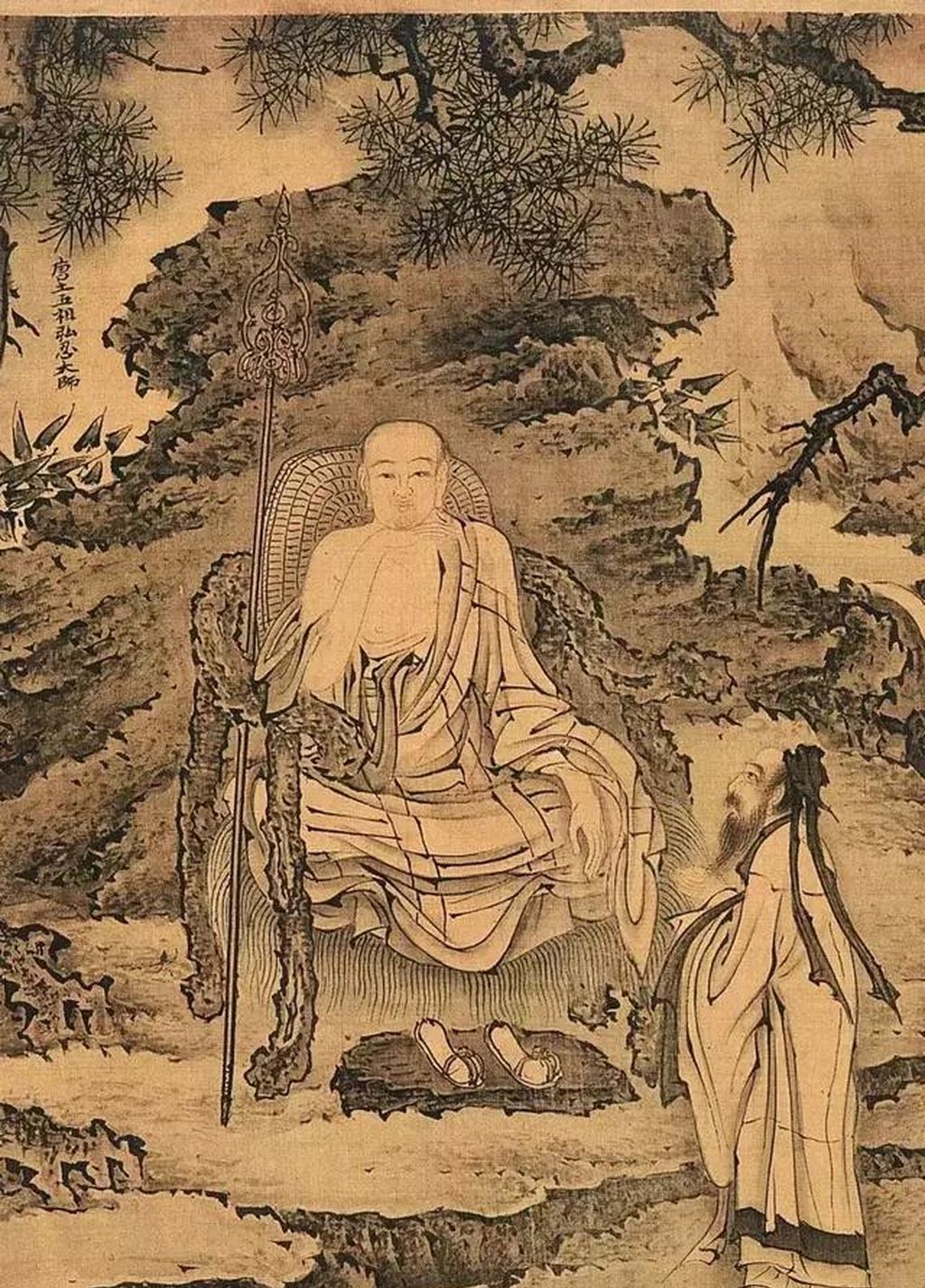 菩提本无树，明镜亦非台，本来无一物，何处惹尘埃。图说佛教六祖