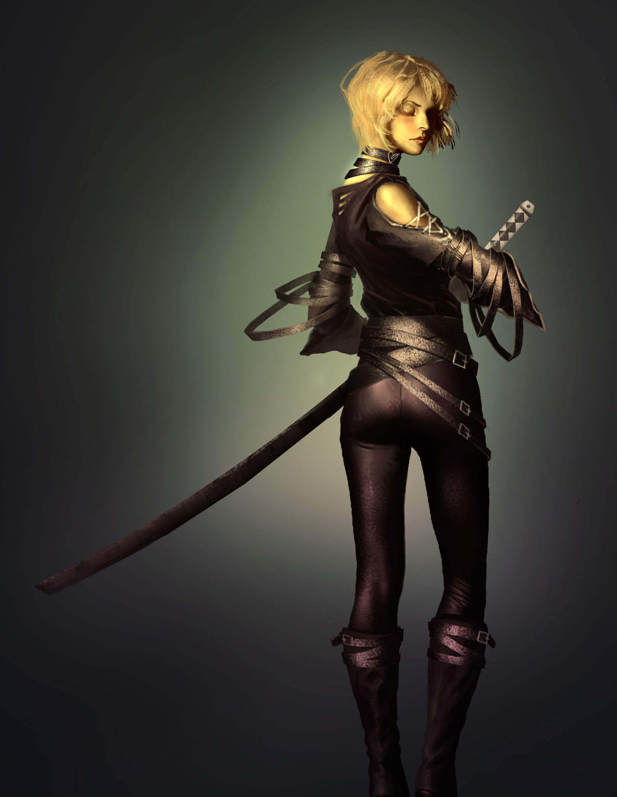 游戏女角色设定原画