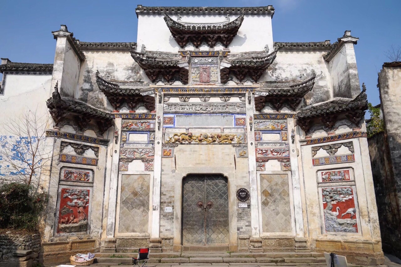 徽派古建筑村落之安徽省黄山市屏山村