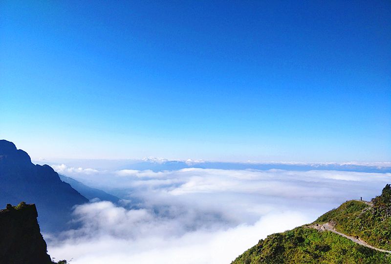 昆明东川大牯牛山,乌蒙山最高峰,到处重岗绝壁高峰矗立苍翠欲滴_高清