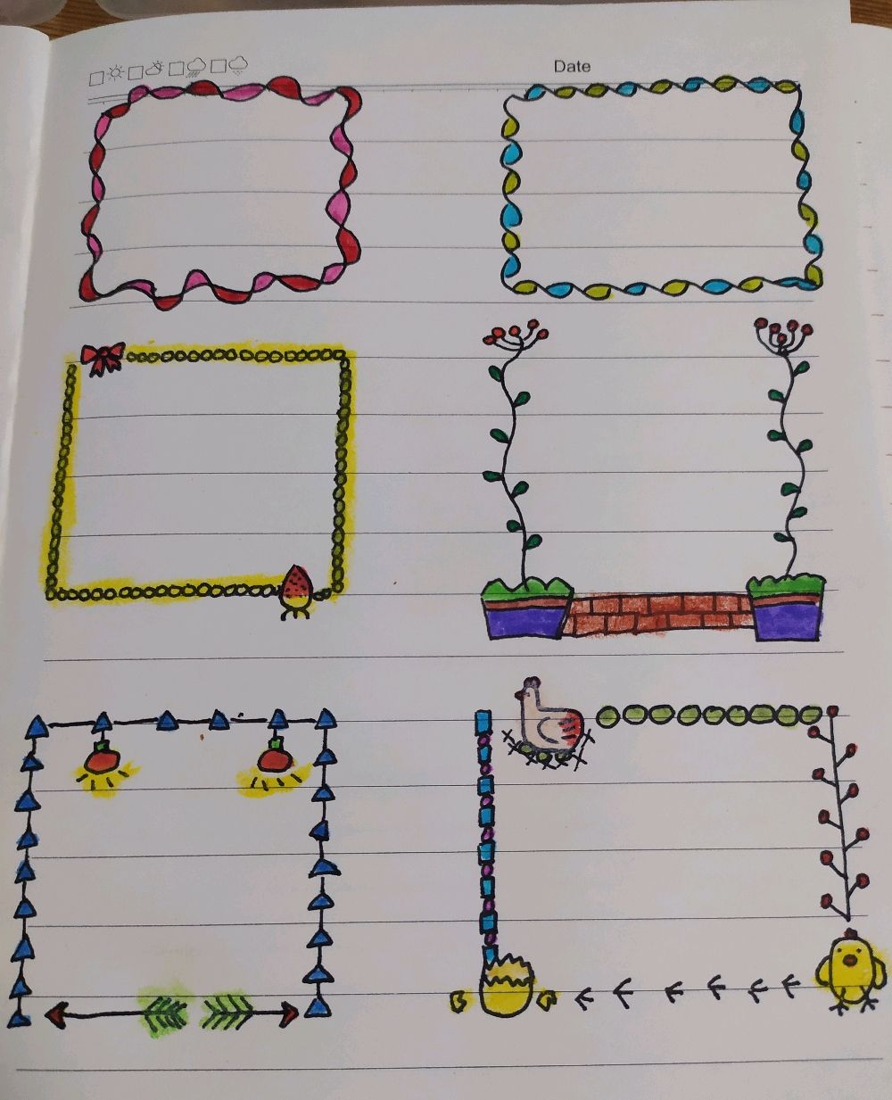 手帐花边,第一次做,欢迎朋友们点评_高清图集_新浪网