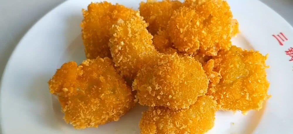 一碗芒果面糊教你炸制一道金黄小零食手不沾面非常简单