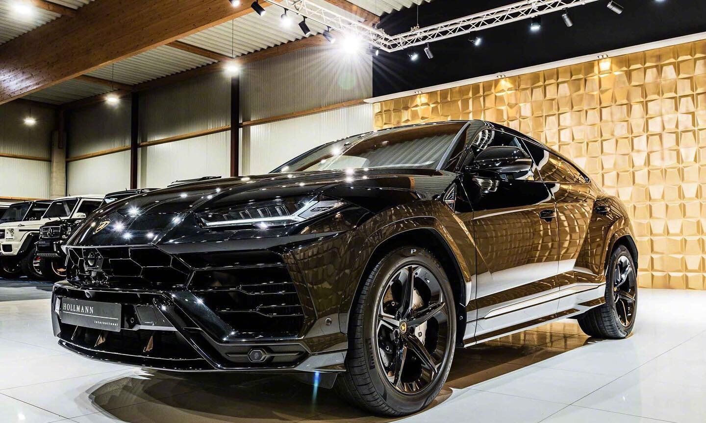 兰博基尼全新urus黑色的外观太帅了