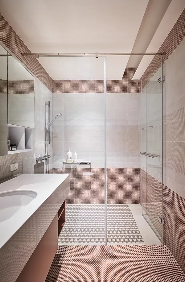 装修公司案例｜126㎡简约公寓装修设计，书架这么用，多出一间房