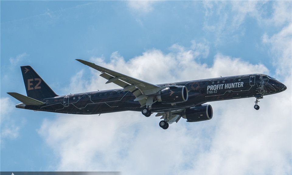 巴黎航展|巴航工业e-195-e2支线客机