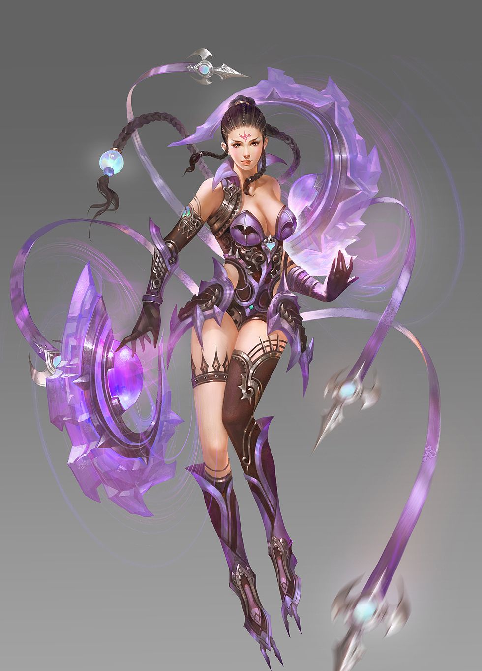 游戏女角色设定原画