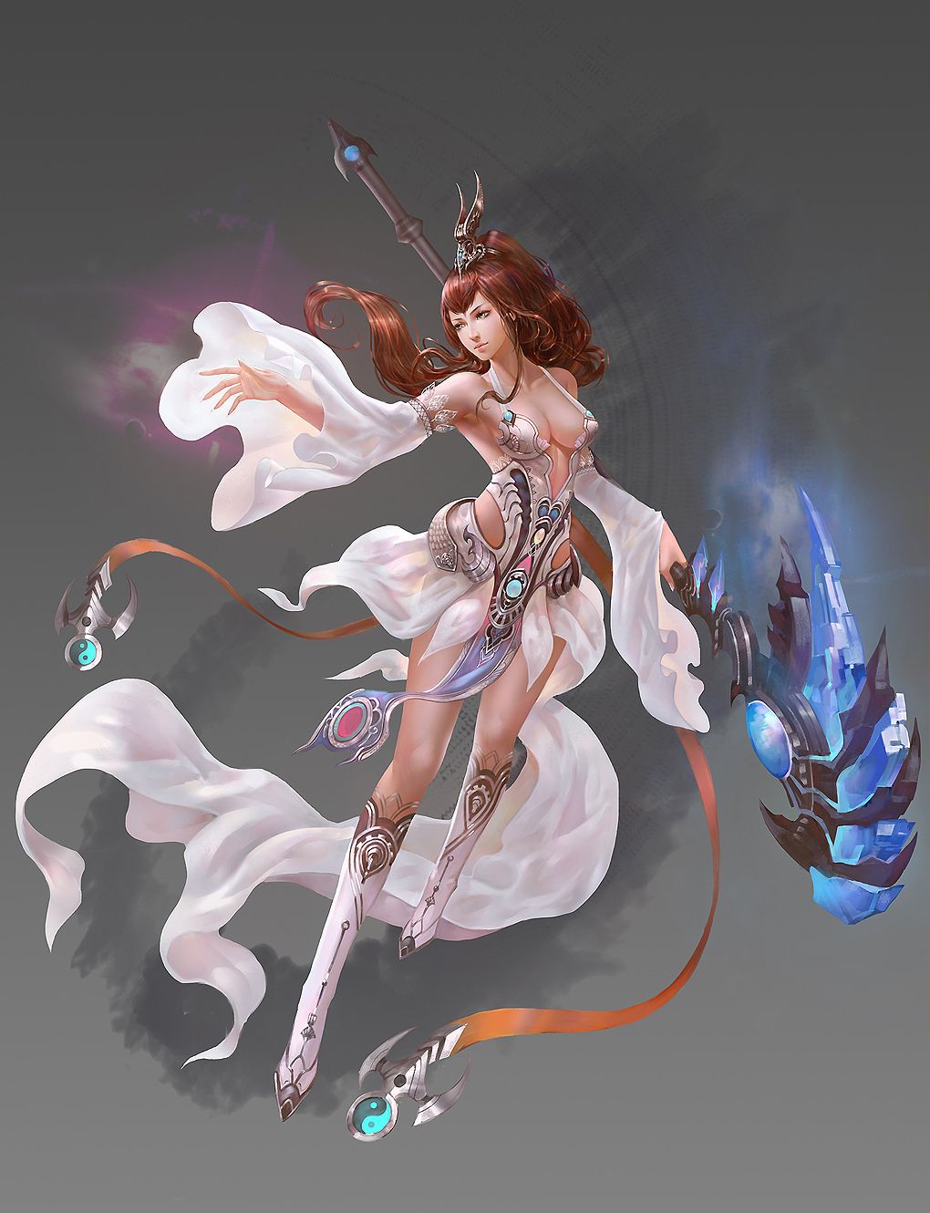 游戏女角色设定原画