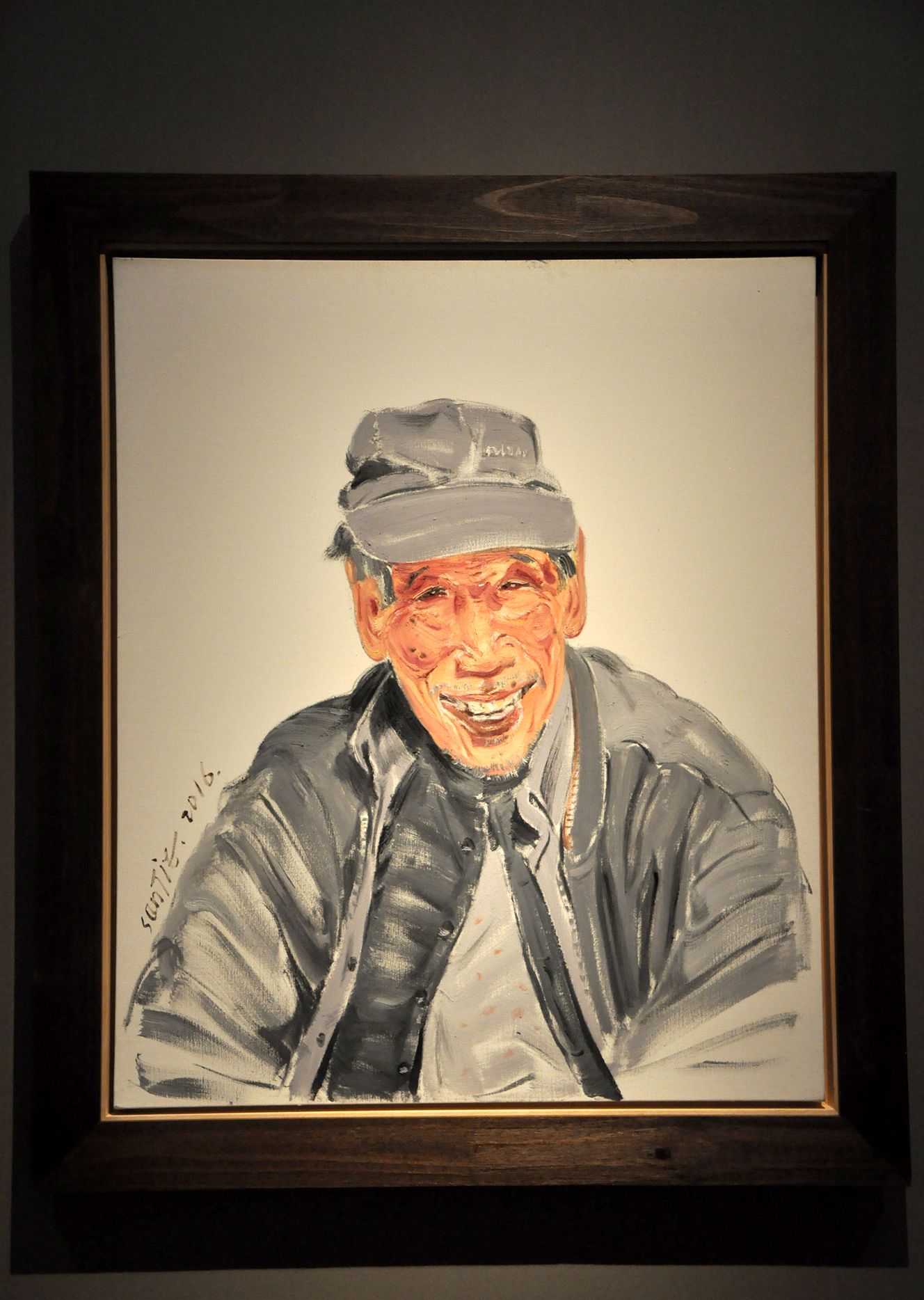 一点素心——王贵勇油画作品展,人物形象很有个人特色