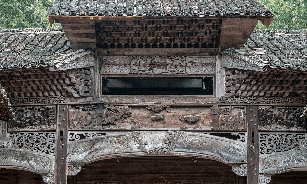 婺源豸峰村古祠堂木雕|资深堂_新浪新闻