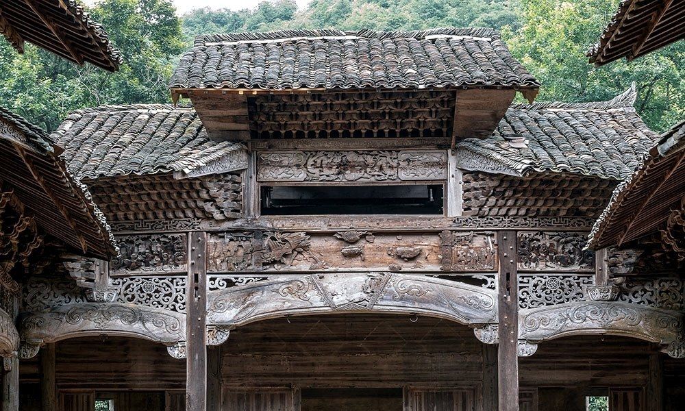 婺源豸峰村古祠堂木雕