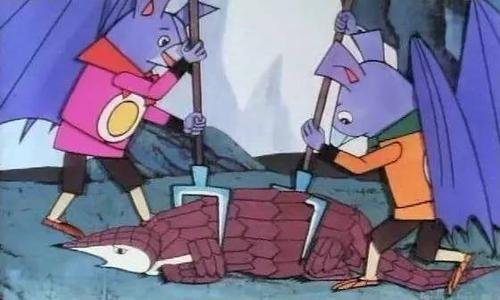 最终,穿山甲放出了妖怪突然想起了动画片《葫芦娃》的片段,一只穿山甲