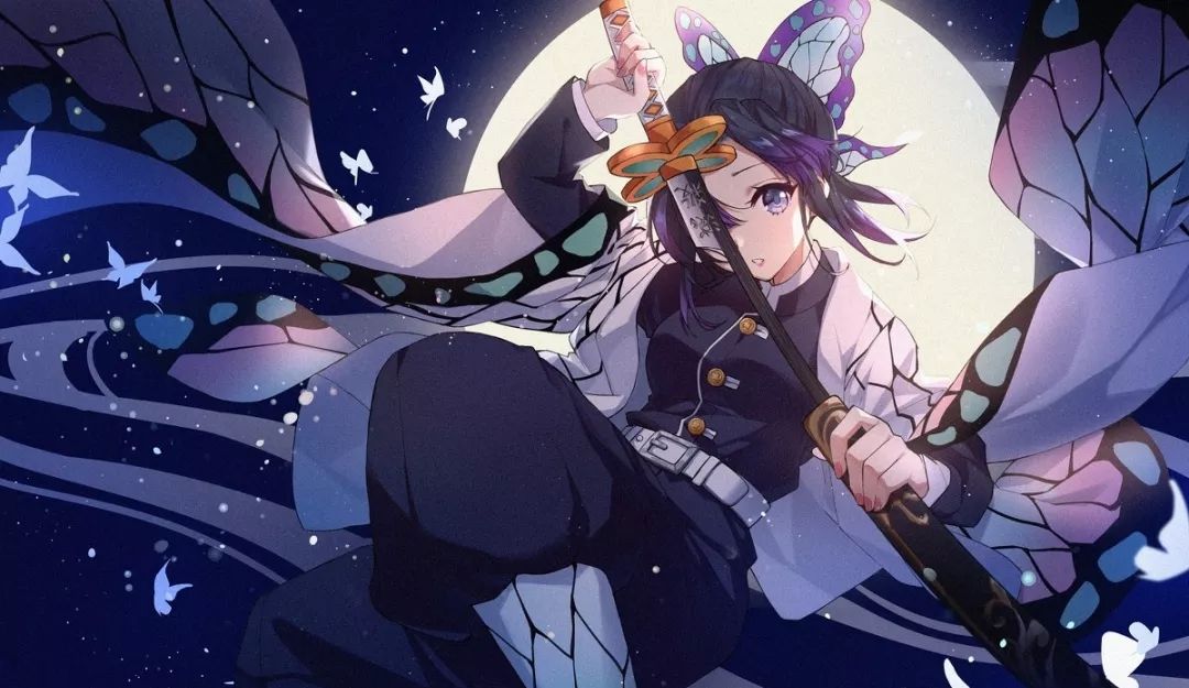 鬼灭之刃:九柱实力排名,蝴蝶忍,祢豆子精美插画特辑 - 鬼灭之刃蝴蝶忍