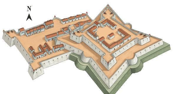 世纪到16世纪),西方军事学家就通过精密的数学计算发明出了(八角棱堡)