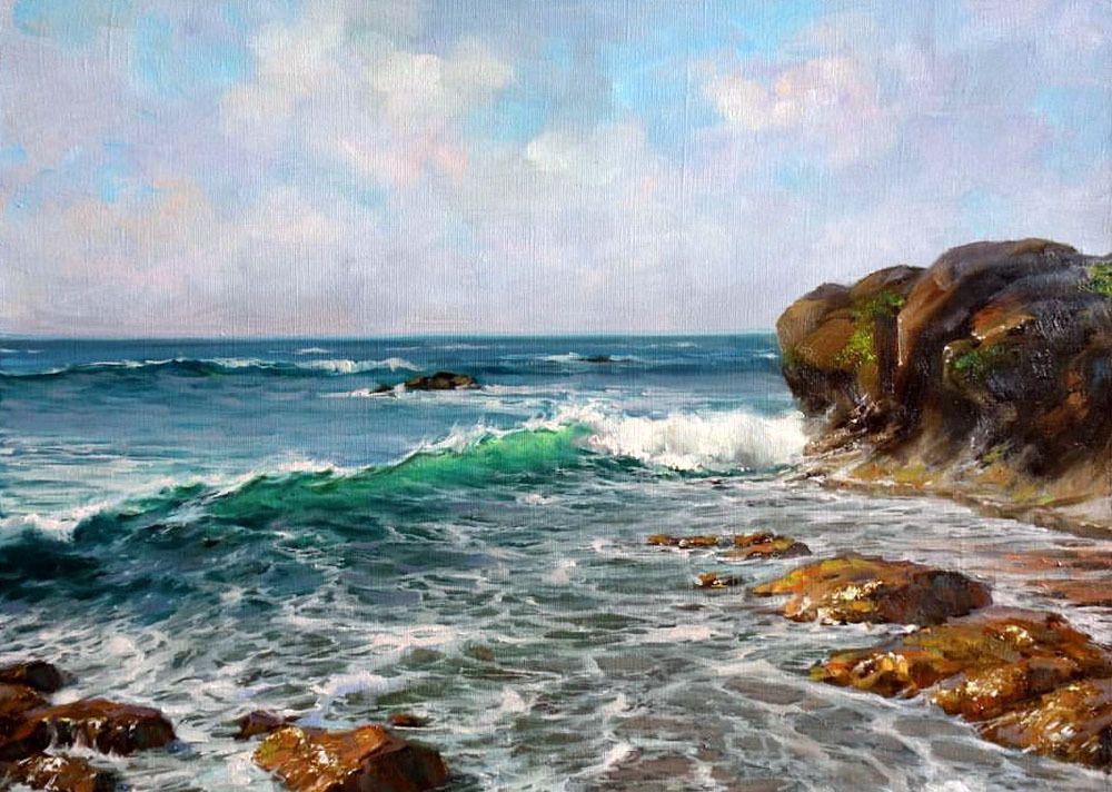 以艺术之名召唤海洋的灵魂俄罗斯艺术家格奥尔吉油画作品欣赏