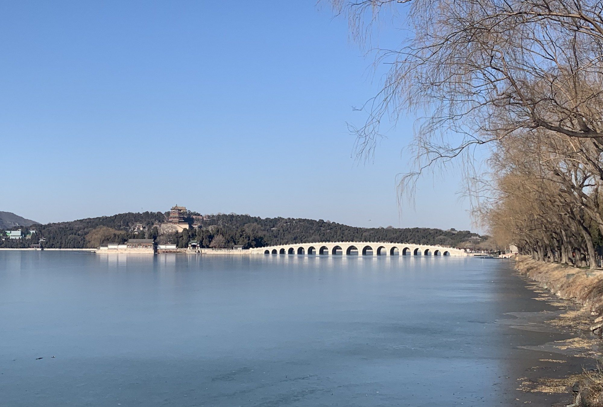 古代桥梁建筑的杰作颐和园十七孔桥