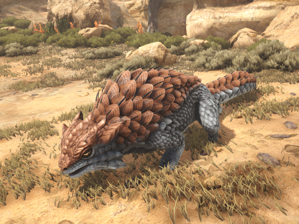 方舟尾巴一扫可以甩出一排尖刺的棘蜥远程射击还能麻醉