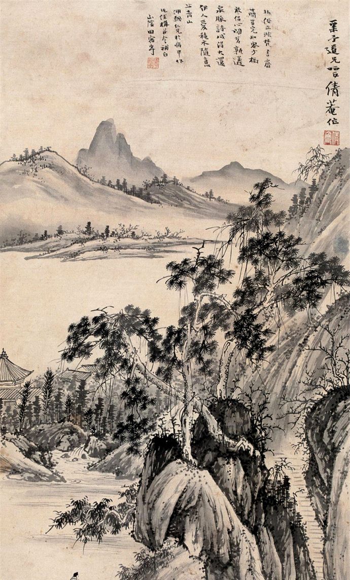 世家子弟,收藏大家,海派画坛吴湖帆山水画作品欣赏_新浪新闻