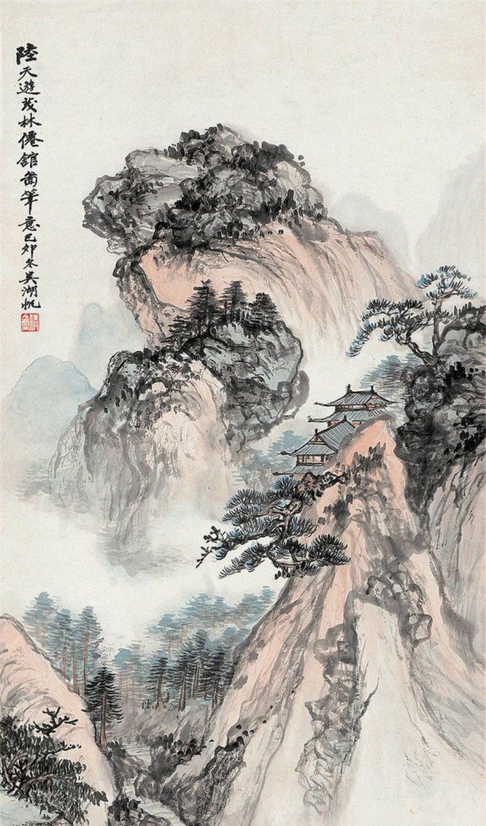 世家子弟,收藏大家,海派画坛吴湖帆山水画作品欣赏_新浪新闻